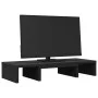 Soporte de pantalla ajustable madera negro 60x24x10,5 cm de , Bases y elevadores para ordenadores - Ref: Foro24-854626, Preci...
