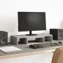 Soporte de pantalla ajustable madera gris Sonoma 60x24x10,5 cm de , Bases y elevadores para ordenadores - Ref: Foro24-854630,...
