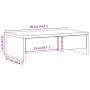 Soporte de monitor con cajones madera gris Sonoma 50x27x15 cm de , Bases y elevadores para ordenadores - Ref: Foro24-854666, ...