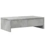 Soporte de monitor cajones madera gris hormigón 50x27x15 cm de , Bases y elevadores para ordenadores - Ref: Foro24-854664, Pr...