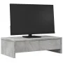 Soporte de monitor cajones madera gris hormigón 50x27x15 cm de , Bases y elevadores para ordenadores - Ref: Foro24-854664, Pr...