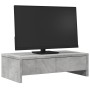 Soporte de monitor cajones madera gris hormigón 50x27x15 cm de , Bases y elevadores para ordenadores - Ref: Foro24-854664, Pr...