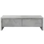 Soporte de monitor cajones madera gris hormigón 50x27x15 cm de , Bases y elevadores para ordenadores - Ref: Foro24-854664, Pr...