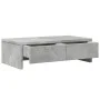 Soporte de monitor cajones madera gris hormigón 50x27x15 cm de , Bases y elevadores para ordenadores - Ref: Foro24-854664, Pr...