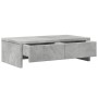 Soporte de monitor cajones madera gris hormigón 50x27x15 cm de , Bases y elevadores para ordenadores - Ref: Foro24-854664, Pr...