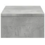 Soporte de monitor cajones madera gris hormigón 50x27x15 cm de , Bases y elevadores para ordenadores - Ref: Foro24-854664, Pr...