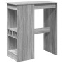 Mesa alta con estantes madera gris Sonoma 90x47,5x103,5 cm de , Mesas de cocina y de comedor - Ref: Foro24-854342, Precio: 79...