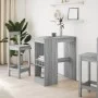 Mesa alta con estantes madera gris Sonoma 90x47,5x103,5 cm de , Mesas de cocina y de comedor - Ref: Foro24-854342, Precio: 78...