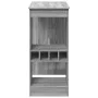 Mesa alta con estantes madera gris Sonoma 90x47,5x103,5 cm de , Mesas de cocina y de comedor - Ref: Foro24-854342, Precio: 78...