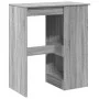 Mesa alta con estantes madera gris Sonoma 90x47,5x103,5 cm de , Mesas de cocina y de comedor - Ref: Foro24-854342, Precio: 78...