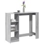 Mesa alta con estante gris Sonoma 124x46x103,5 cm de , Mesas de cocina y de comedor - Ref: Foro24-854396, Precio: 88,27 €, De...