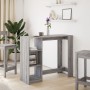 Mesa alta con estante gris Sonoma 124x46x103,5 cm de , Mesas de cocina y de comedor - Ref: Foro24-854396, Precio: 88,27 €, De...