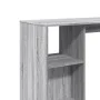 Mesa alta con estante gris Sonoma 124x46x103,5 cm by , Kitchen and dining tables - Ref: Foro24-854396, Price: 87,27 €, Discou...