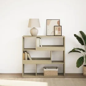 Estantería divisor de espacios roble Sonoma 100x33x94,5 cm de , Librerías y estanterías - Ref: Foro24-854438, Precio: 73,18 €...