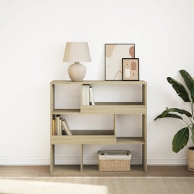 Estantería divisor de espacios roble Sonoma 100x33x94,5 cm de , Librerías y estanterías - Ref: Foro24-854438, Precio: 74,15 €...