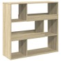 Estantería divisor de espacios roble Sonoma 100x33x94,5 cm de , Librerías y estanterías - Ref: Foro24-854438, Precio: 74,15 €...
