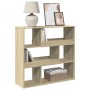 Estantería divisor de espacios roble Sonoma 100x33x94,5 cm de , Librerías y estanterías - Ref: Foro24-854438, Precio: 74,15 €...
