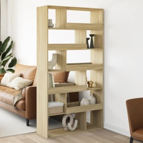 Separador de ambientes madera roble Sonoma 100x33x187,5 cm de , Librerías y estanterías - Ref: Foro24-3309503, Precio: 150,79...