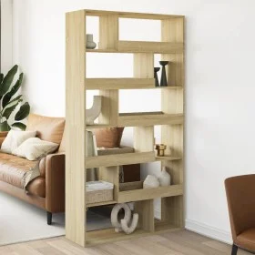 Separador de ambientes madera roble Sonoma 100x33x187,5 cm de , Librerías y estanterías - Ref: Foro24-3309503, Precio: 148,72...