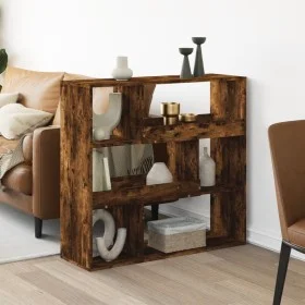 Separador de ambientes madera roble ahumado 100x33x94,5 cm de , Librerías y estanterías - Ref: Foro24-3309478, Precio: 75,55 ...