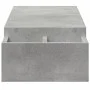 Soporte de pantalla con almacenaje gris hormigón 100x27x15 cm de , Bases y elevadores para ordenadores - Ref: Foro24-854691, ...