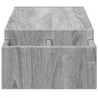Soporte de pantalla con almacenaje gris Sonoma 100x27x15 cm de , Bases y elevadores para ordenadores - Ref: Foro24-854693, Pr...