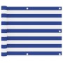 Toldo para balcón tela oxford blanco y azul 75x400 cm de vidaXL, Sombrillas - Ref: Foro24-134913, Precio: 23,30 €, Descuento: %