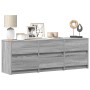 Mueble de TV madera ingeniería gris Sonoma 140x34x50 cm de , Muebles TV - Ref: Foro24-3307924, Precio: 143,39 €, Descuento: %