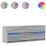Mueble de TV madera ingeniería gris Sonoma 140x34x50 cm de , Muebles TV - Ref: Foro24-3307924, Precio: 143,39 €, Descuento: %