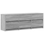 Mueble de TV madera ingeniería gris Sonoma 140x34x50 cm de , Muebles TV - Ref: Foro24-3307924, Precio: 143,39 €, Descuento: %