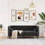 Sofá Chesterfield 2 plazas con cojines terciopelo negro de , Sofás - Ref: Foro24-372688, Precio: 306,08 €, Descuento: %