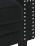 Sofá Chesterfield 2 plazas con cojines terciopelo negro de , Sofás - Ref: Foro24-372688, Precio: 306,08 €, Descuento: %