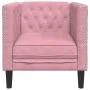 Sillón Chesterfield de terciopelo rosa de , Sofás - Ref: Foro24-372676, Precio: 172,74 €, Descuento: %