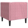 Sillón Chesterfield de terciopelo rosa de , Sofás - Ref: Foro24-372676, Precio: 175,33 €, Descuento: %