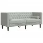 Chesterfield 2-seater sofa with light gray velvet cushions by , Sofas - Ref: Foro24-372683, Price: 254,29 €, Discount: %