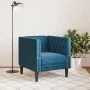 Sillón Chesterfield de terciopelo azul de , Sofás - Ref: Foro24-372681, Precio: 164,63 €, Descuento: %
