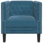 Sillón Chesterfield de terciopelo azul de , Sofás - Ref: Foro24-372681, Precio: 164,63 €, Descuento: %