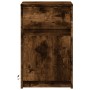 Mesita de noche luces LED 2 uds madera ingeniería roble ahumado de , Mesitas de noche - Ref: Foro24-852007, Precio: 81,36 €, ...