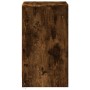 Mesita de noche luces LED 2 uds madera ingeniería roble ahumado de , Mesitas de noche - Ref: Foro24-852007, Precio: 81,36 €, ...