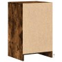 Mesita de noche luces LED 2 uds madera ingeniería roble ahumado de , Mesitas de noche - Ref: Foro24-852007, Precio: 81,36 €, ...