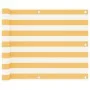 Toldo para balcón tela oxford blanco y amarillo 75x400 cm de vidaXL, Sombrillas - Ref: Foro24-134901, Precio: 20,59 €, Descue...