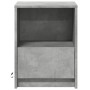 Mesita de noche luces LED 2 uds madera ingeniería gris hormigón de , Mesitas de noche - Ref: Foro24-852026, Precio: 69,21 €, ...