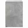 Mesita de noche luces LED 2 uds madera ingeniería gris hormigón de , Mesitas de noche - Ref: Foro24-852026, Precio: 69,21 €, ...