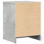 Mesita de noche luces LED 2 uds madera ingeniería gris hormigón de , Mesitas de noche - Ref: Foro24-852026, Precio: 69,21 €, ...