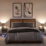 Mesitas de noche luces LED 2 uds madera ingeniería gris Sonoma de , Mesitas de noche - Ref: Foro24-852030, Precio: 72,33 €, D...