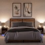 Mesitas de noche luces LED 2 uds madera ingeniería roble marrón de , Mesitas de noche - Ref: Foro24-852032, Precio: 71,01 €, ...