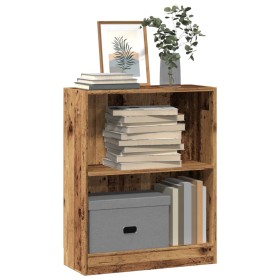 Estantería madera de ingeniería color envejecido 60x24x76 cm de , Librerías y estanterías - Ref: Foro24-855904, Precio: 36,57...