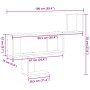 Estante de pared madera ingeniería roble artisian 100x15x70 cm de , Estantes y estanterías - Ref: Foro24-853199, Precio: 36,8...
