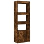 Aparador alto madera de ingeniería roble ahumado 63x33x180 cm de , Librerías y estanterías - Ref: Foro24-3309604, Precio: 91,...