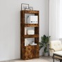 Aparador alto madera de ingeniería roble ahumado 63x33x180 cm de , Librerías y estanterías - Ref: Foro24-3309604, Precio: 91,...